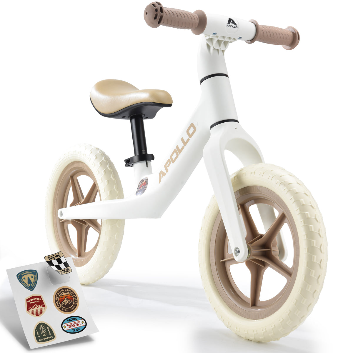 Apollo Funsport CH Trailbuddy Laufrad ab 2 Jahre – 12 Zoll Kinderlaufrad White