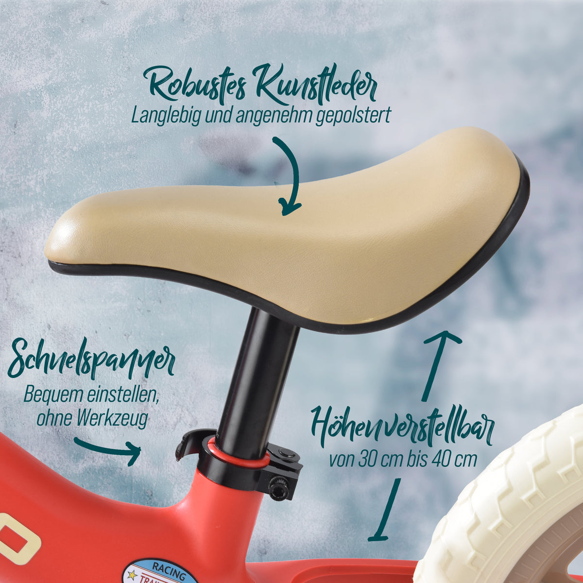 Apollo Funsport CH Trailbuddy Laufrad ab 2 Jahre – 12 Zoll Kinderlaufrad Red