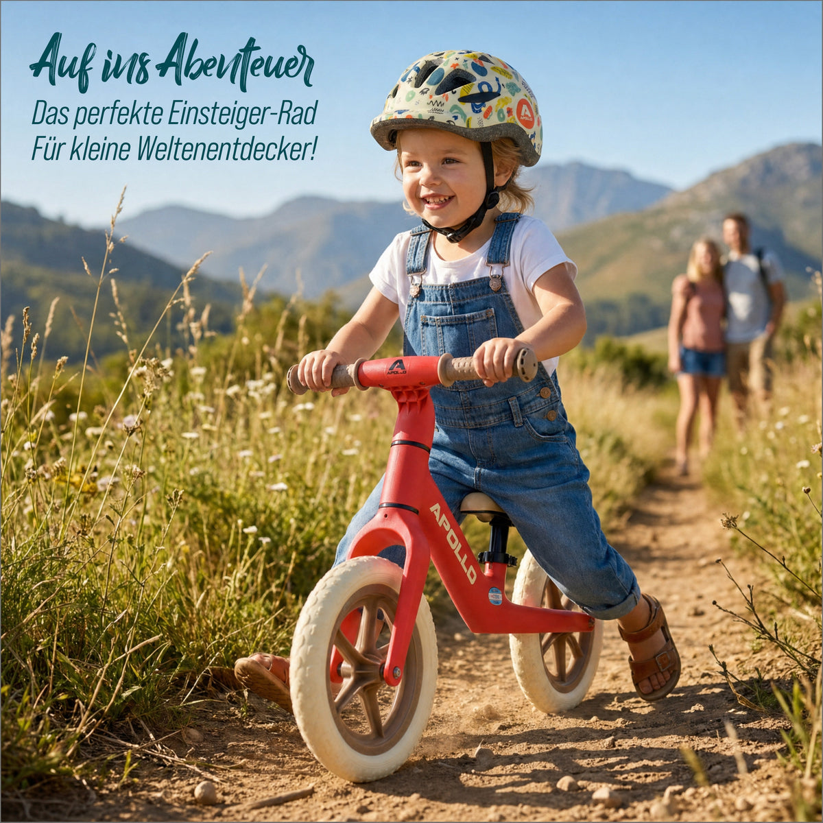 Apollo Funsport CH Trailbuddy Laufrad ab 2 Jahre – 12 Zoll Kinderlaufrad Red
