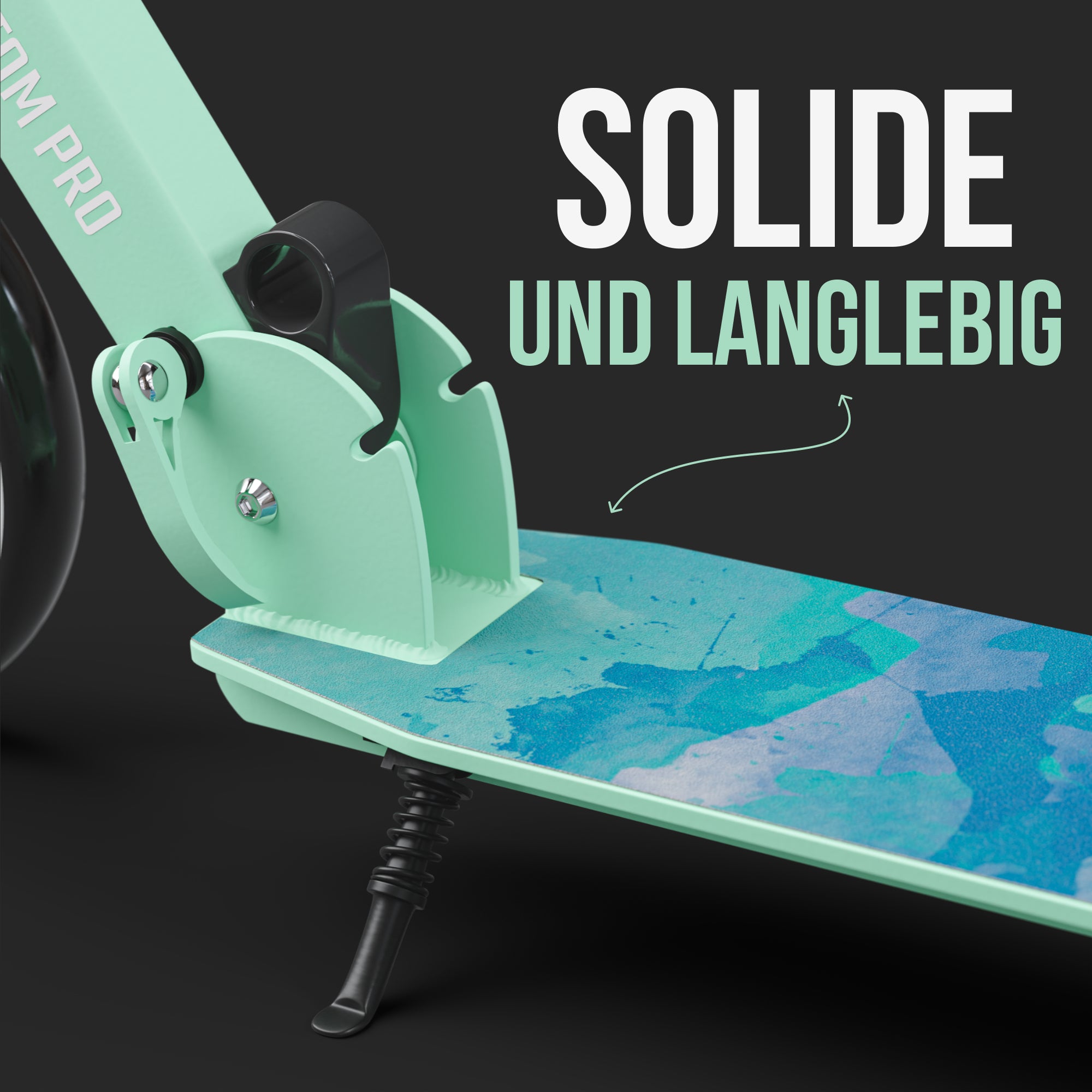 Apollo Klappbarer City Roller für Kinder "Phantom" höhenverstellbarer Tretroller Watercolor