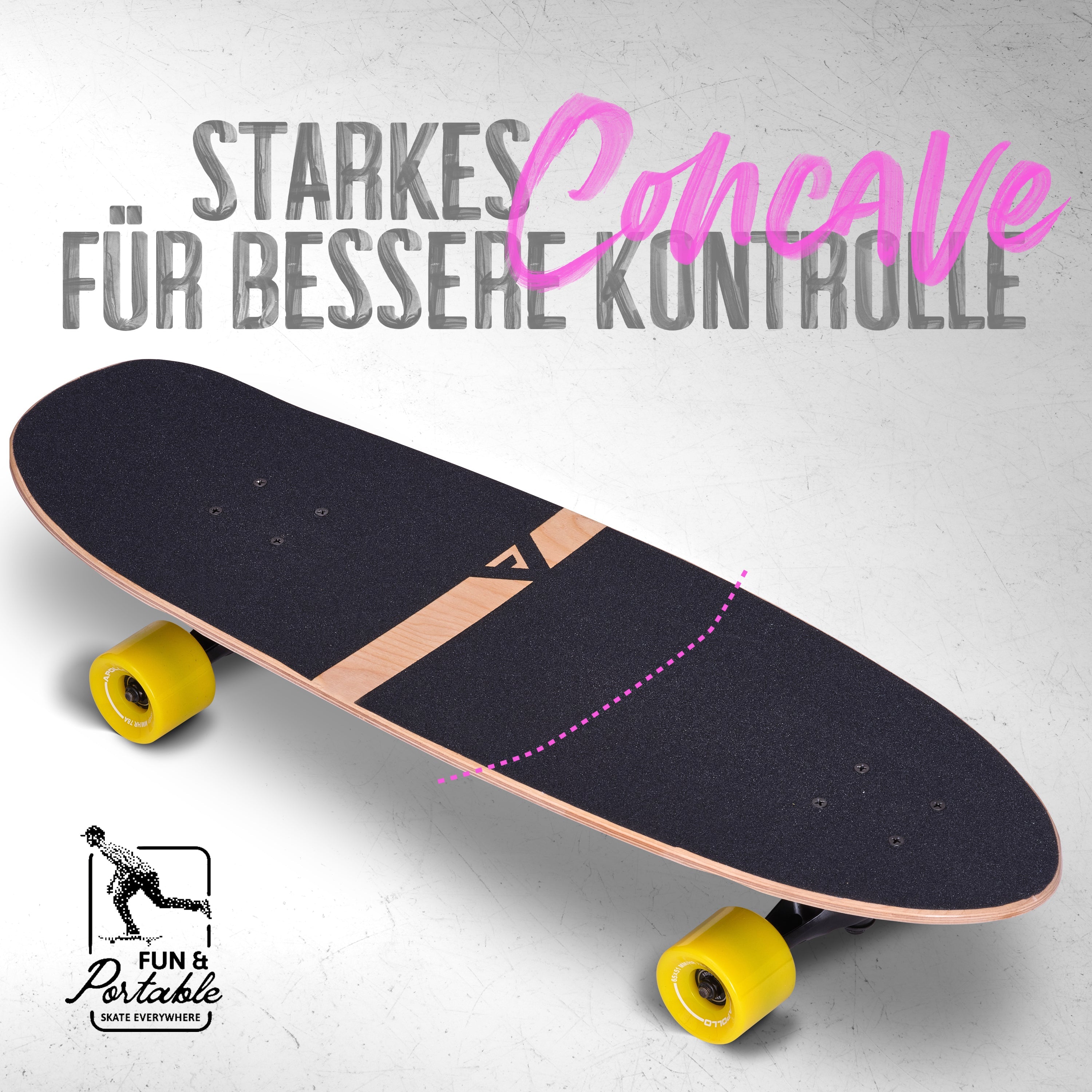 Apollo - Surf Style Board - Miami Sunset -