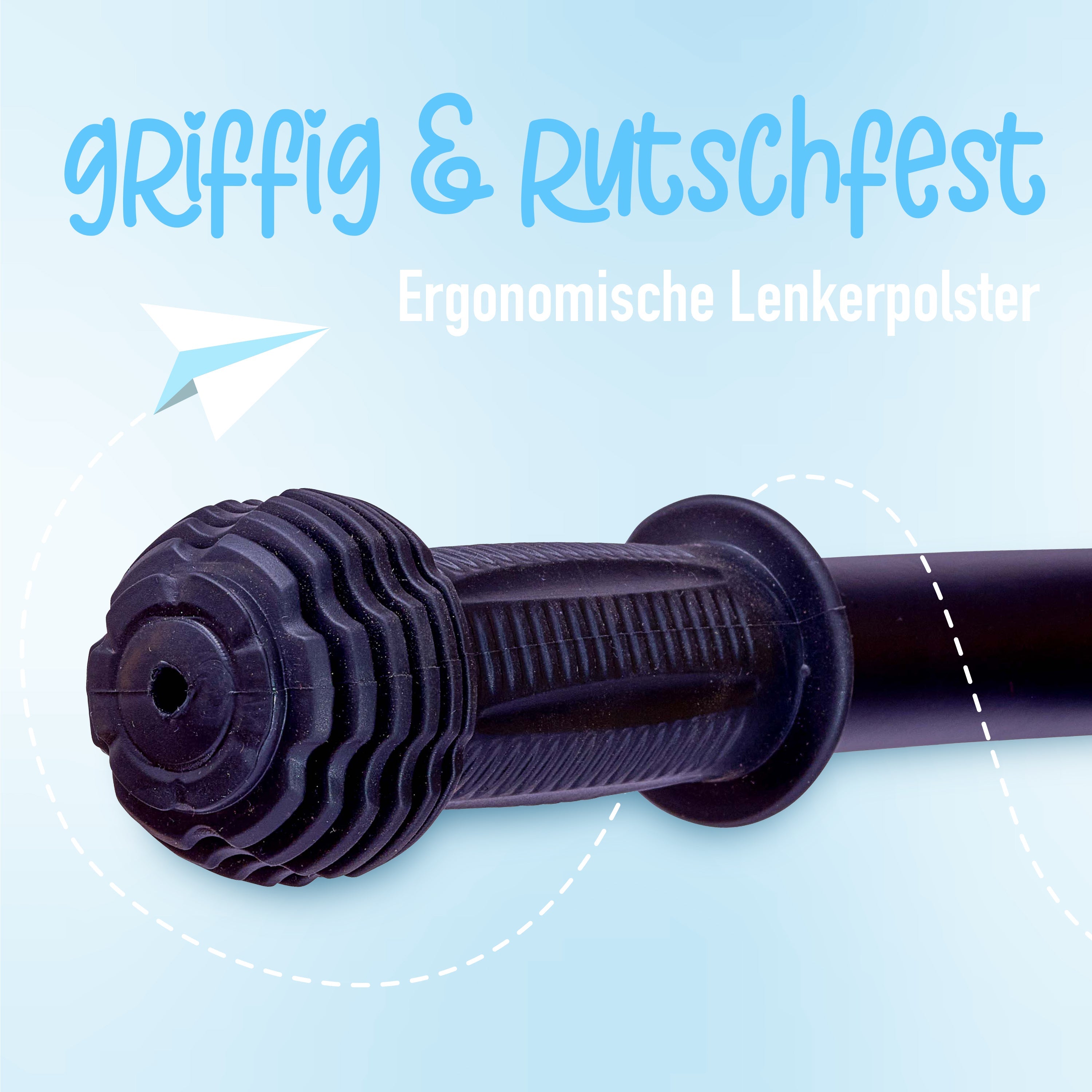 Apollo - Aviator Laufrad, sicheres Laufrad 12 Zoll - Schwarz