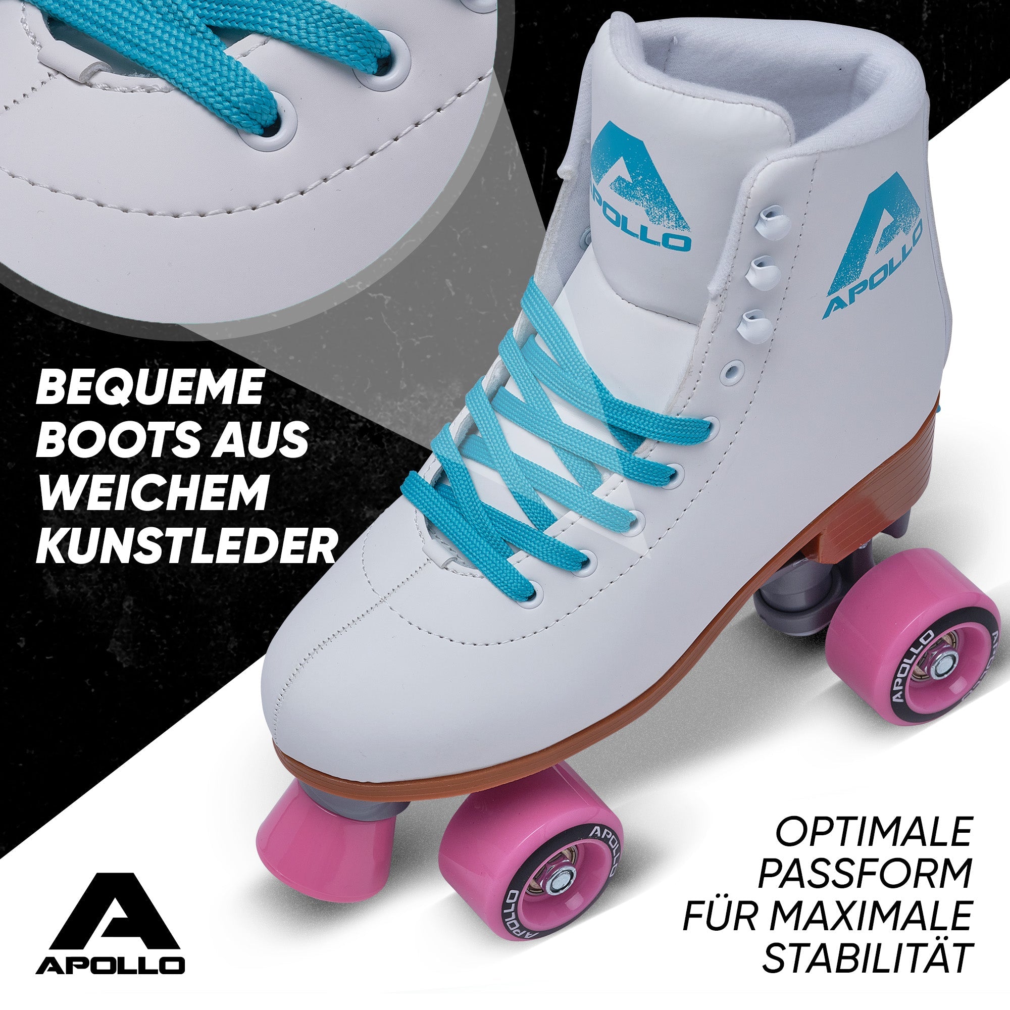 Apollo - Classic Roller Rollschuhe für Kinder und Erwachsene - Venus -