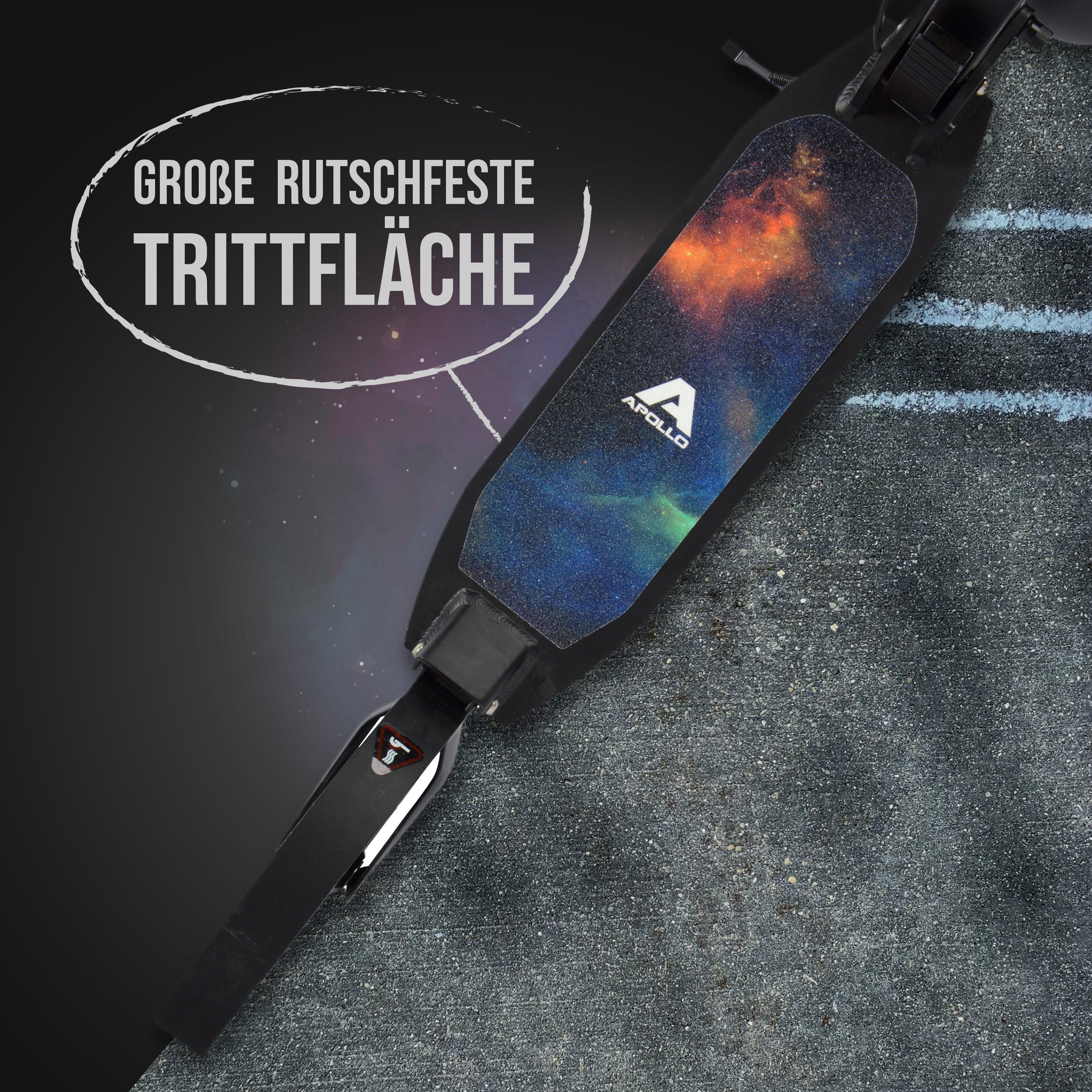 Apollo - Luxus Cityroller mit Doppelfederung "Spectre" City-Roller klapp- und verstellbar - Galaxy