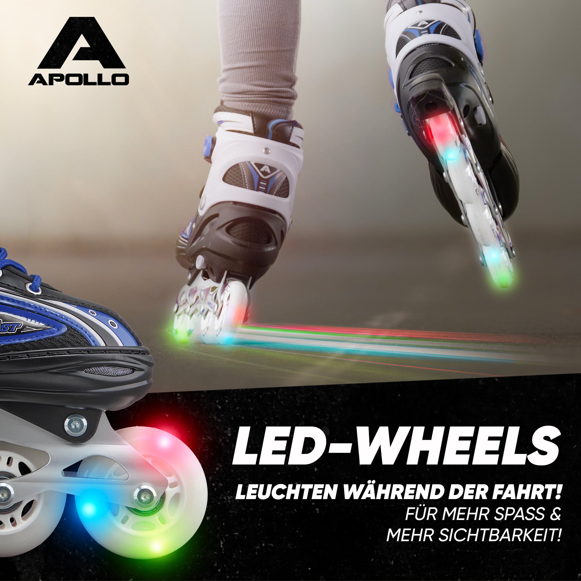 Apollo - Super Blade größenverstellbare Inlineskates - Blau -