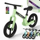 Apollo Funsport CH Trailbuddy LED Laufrad für Kinder ab 2 Jahre – 12 Zoll Kinderlaufrad mit Beleuchtung Green