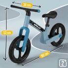 Apollo Funsport CH Trailbuddy LED Laufrad für Kinder ab 2 Jahre – 12 Zoll Kinderlaufrad mit Beleuchtung Blue