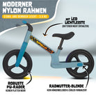 Apollo Funsport CH Trailbuddy LED Laufrad für Kinder ab 2 Jahre – 12 Zoll Kinderlaufrad mit Beleuchtung Blue