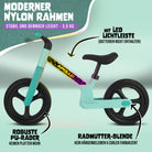 Apollo Funsport CH Trailbuddy LED Laufrad für Kinder ab 2 Jahre – 12 Zoll Kinderlaufrad mit Beleuchtung Mint