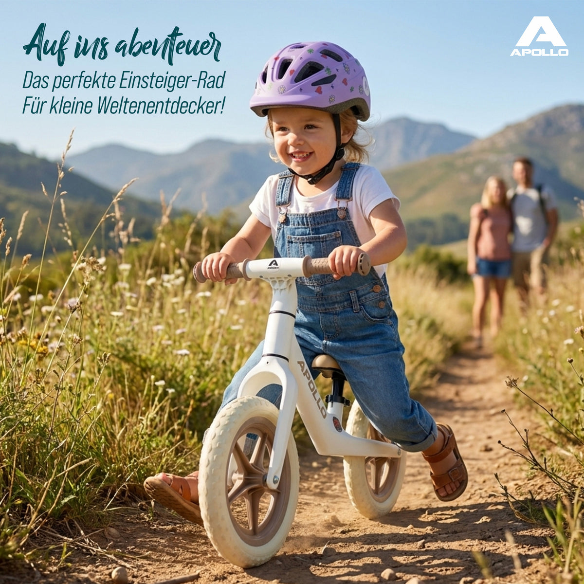 Apollo Funsport CH Trailbuddy Laufrad ab 2 Jahre – 12 Zoll Kinderlaufrad White