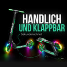 Apollo Klappbarer City Roller für Kinder "Phantom" höhenverstellbarer Tretroller Meteor