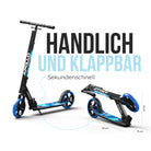 Apollo Klappbarer City Roller für Kinder "Phantom" höhenverstellbarer Tretroller Stars
