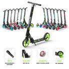 Apollo Klappbarer City Roller für Kinder "Phantom" höhenverstellbarer Tretroller Grün