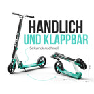 Apollo Klappbarer City Roller für Kinder "Phantom" höhenverstellbarer Tretroller Mint