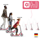Apollo Klappbarer City Roller für Kinder "Phantom" höhenverstellbarer Tretroller Pink Silber