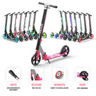 Apollo Klappbarer City Roller für Kinder "Phantom" höhenverstellbarer Tretroller Pink Silber