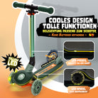 Apollo Funsport CH Apollo Whizzie LED Kinderroller, höhenverstellbarer Dreiradscooter für Kinder ab 3 Jahre Croco