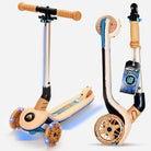 Apollo Funsport CH Apollo Whizzie LED Kinderroller, höhenverstellbarer Dreiradscooter für Kinder ab 3 Jahre Giraffe