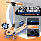 Apollo Funsport CH Apollo Whizzie LED Kinderroller, höhenverstellbarer Dreiradscooter für Kinder ab 3 Jahre Giraffe
