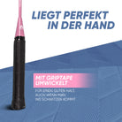 Apollo Funsport CH Badminton Set Match Pro 400 - inkl. Tasche, 2x Schläger, Bälle Blau Pink