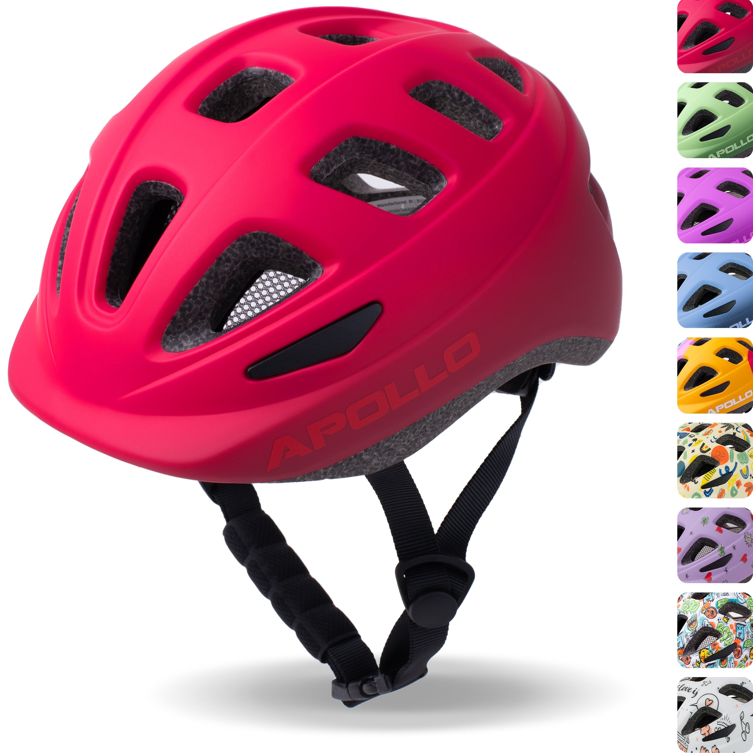 Apollo Kinder Fahrradhelm, Helm für Kinder & Jugendliche, Multisport H – Apollo Funsport CH