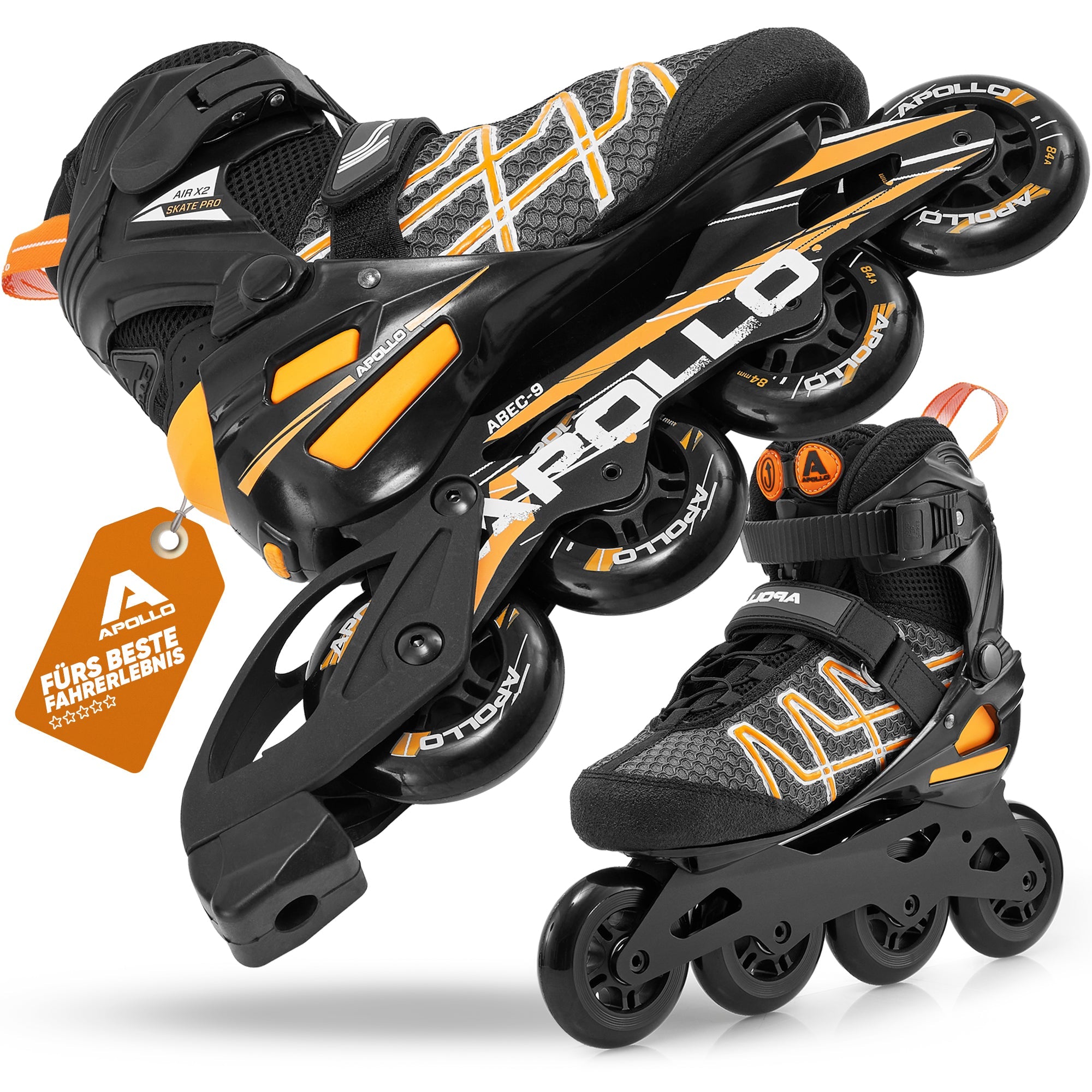 Apollo - Air Flow X2 Inline Skates - Orange -