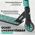 Apollo - Stunt Scooter - Genius Pro Robuster Kinder Scooter mit ABEC 9 Kugellager - Schwarz Grün