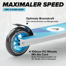 Apollo - Stunt Scooter - Genius Pro Robuster Kinder Scooter mit ABEC 9 Kugellager - Weiß Blau