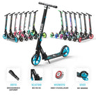 Apollo - Klappbarer City Roller für Kinder "Phantom" höhenverstellbarer Tretroller - Blau