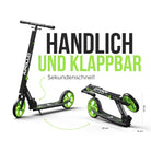 Apollo - Klappbarer City Roller für Kinder "Phantom" höhenverstellbarer Tretroller - Grün