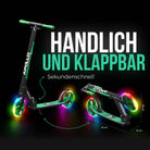 Apollo - Klappbarer City Roller für Kinder "Phantom" höhenverstellbarer Tretroller - Meteor