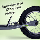 Apollo - Retro Scooter Paradise Roller mit Luftreifen 12,5 Zoll - Grau