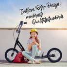 Apollo - Retro Scooter Paradise Roller mit Luftreifen 12,5 Zoll - Schwarz