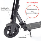Apollo - Luxus Cityroller mit Doppelfederung "Spectre" City-Roller klapp- und verstellbar - Air