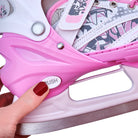 Apollo - Ice Skates X Pro verstellbare Schlittschuhe für Damen & Kinder - Weiß/Pink -