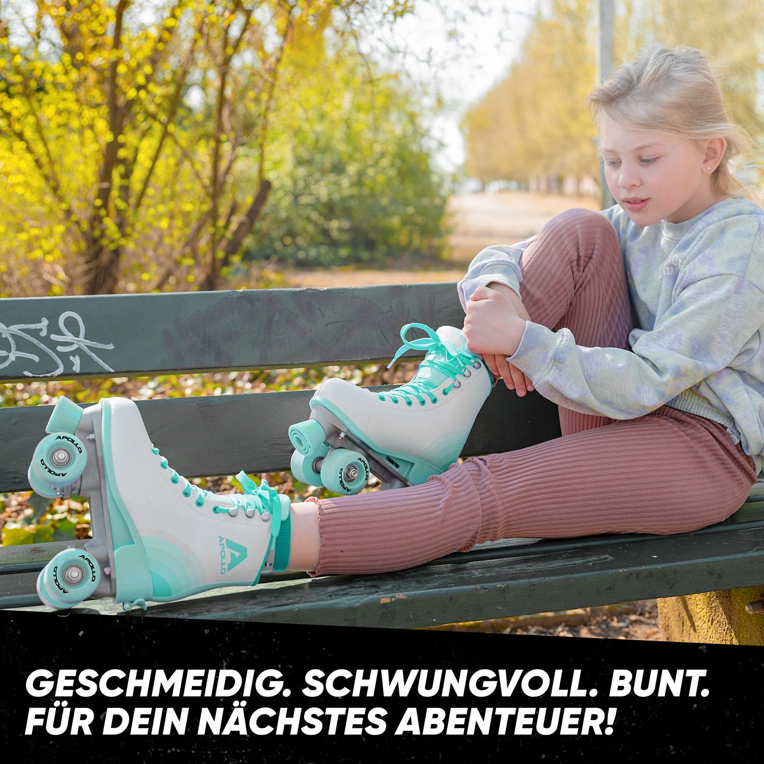 Apollo - Disco Roller, Classic Roller Rollschuhe für Kinder und Erwachsene - Disco Time -