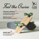 Apollo - Mini Longboard - Classic Green Midi -