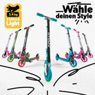 Apollo - 145mm City Scooter mit Federung "Skyracer" klappbar und höhenverstellbar - Bunt