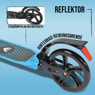 Apollo - Luxus Cityroller mit Doppelfederung "Spectre" City-Roller klapp- und verstellbar - Blau