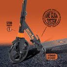 Apollo - Luxus Cityroller mit Doppelfederung "Spectre" City-Roller klapp- und verstellbar - Orange