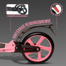 Apollo - Luxus Cityroller mit Doppelfederung "Spectre" City-Roller klapp- und verstellbar - Schwarz Rosa