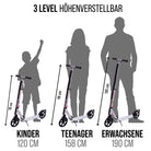 Apollo - Luxus Cityroller mit Doppelfederung "Spectre" City-Roller klapp- und verstellbar - Sphere