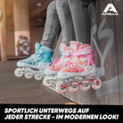 Apollo - Super Blade größenverstellbare Inlineskates - Weiß Pink -