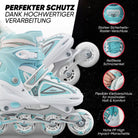 Apollo - Super Blade größenverstellbare Inlineskates - Weiss Türkis -