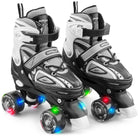 Apollo - Super Quad größenverstellbare verstellbare Rollschuhe für Kinder - Schwarz -
