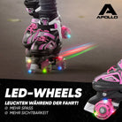 Apollo - Super Quad größenverstellbare verstellbare Rollschuhe für Kinder - Pink -