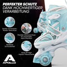 Apollo - Super Quad größenverstellbare verstellbare Rollschuhe für Kinder - Weiß Mint -
