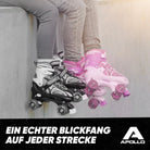 Apollo - Super Quad größenverstellbare verstellbare Rollschuhe für Kinder - Weiß Pink -