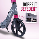 Apollo - High End Scooter Erwachsene - "Tornado 2.0" Cityroller Kinder ab 7 Jahre - Grau Pink