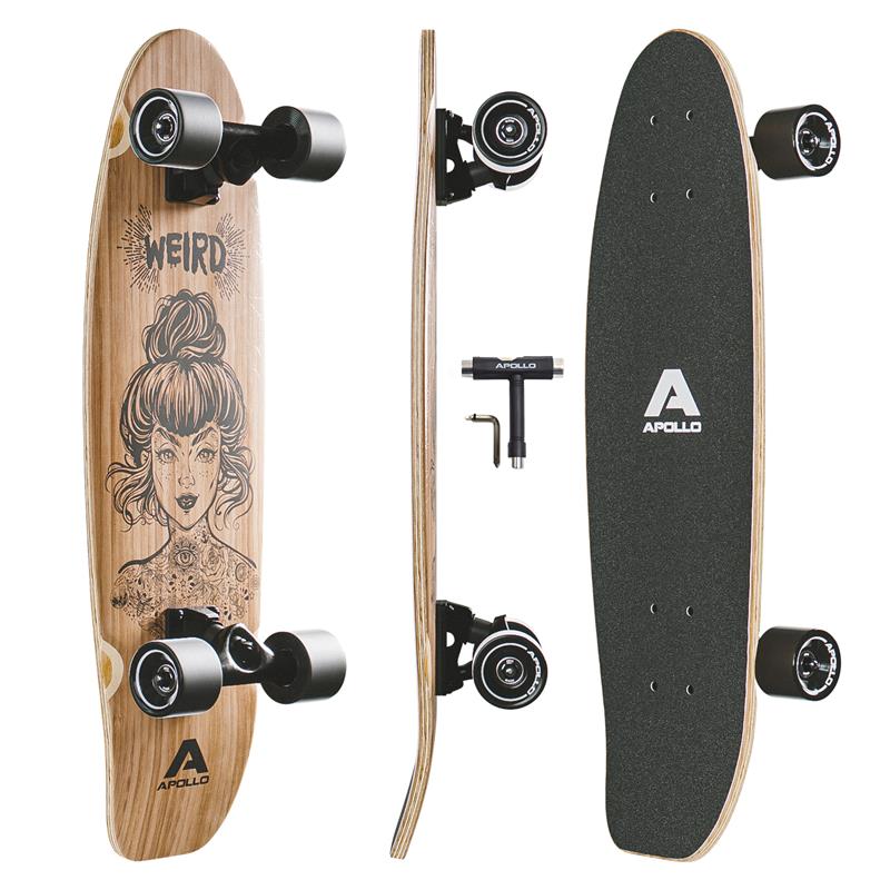Apollo - Mini-Longboard - Weird - 27" Midi Cruiser als Komplett-Board -